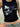 BLACK TANK TOP WITH WHITE GRAPHIC - BLACK RIBBED CROP
