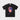 BLACK THERMAL IMAGE T-SHIRT FEATURING DISTRESSED FACE DESIGN