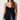 BLACK TIE-FRONT CAMISOLE SLIM FIT BLACK SLIM FIT CAMI