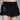 BLACK TIERED MINI SKIRT WITH LACE TRIM VINTAGE SLIM FIT DESIGN