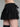BLACK TIERED MINI SKIRT WITH LACE TRIM VINTAGE SLIM FIT DESIGN