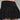 BLACK TIERED MINI SKIRT WITH LACE TRIM VINTAGE SLIM FIT DESIGN