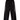 BLACK TRACK PANTS WITH WHITE ACCENTS - LONG PANTS MID WAIST STRAIGHT LEG