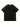 BLACK TRIM CREW NECK TEE SLIGHT STRETCH KNIT FABRIC