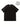 BLACK TRIM CREW NECK TEE SLIGHT STRETCH KNIT FABRIC