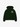 BLACK TURTLENECK SWEATSHIRT WITH DARK GREEN OVERSIZED STYLE
