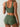 BLACK TWO-PIECE SWIMSUIT: ELASTANE FABRIC WEAVE