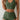BLACK TWO-PIECE SWIMSUIT: ELASTANE FABRIC WEAVE