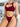 BLACK TWO-PIECE THONG SWIMSUIT SOLID COLOR DROP WAIST