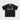 BLACK V-NECK FOOTBALL TEE WITH WHITE STRIPES - SPARKLE FOOTBALL TEE