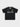 BLACK V-NECK FOOTBALL TEE WITH WHITE STRIPES - SPARKLE FOOTBALL TEE