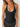 BLACK V-NECK TANK TOP SLIM KNIT CAMISOLE