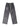 BLACK VELOUR TRACK PANTS WITH WHITE TRIM EMBROIDERED MID WAIST