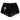 BLACK VELVET SHORTS WITH RHINESTONE CROSS FOR WOMEN