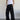 BLACK WIDE-LEG CARGO PANTS UNISEX DENIM JEANS