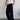 BLACK WIDE-LEG CARGO PANTS UNISEX DENIM JEANS