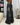 BLACK WIDE-LEG JEANS WITH KNEE STRAPS FOR GRUNGE AESTHETIC