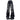 BLACK WIDE-LEG JEANS WITH KNEE STRAPS FOR GRUNGE AESTHETIC