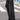 BLACK WIDE LEG TRACK PANTS WITH WHITE STRIPES Y2K FLATTERING FIT