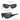 BLACK WRAPAROUND SUNGLASSES IMPACT RESISTANCE FASHION GLASSES