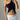 BLACK Y2K HALTER TOP WITH CUTOUTS - BLACK Y2K STAR FASHION STATEMENT