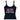 BLACK Y2K TANK TOP WITH PINK TEXT