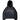 BLACK ZIP-UP HOODIE WITH GOTHIC LETTERING ECLECTIC FUSION HOODIE