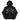 BLACK ZIP-UP HOODIE WITH STAR DESIGNS - EFFICIENT WORLDWIDE DELIVERY