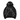 BLACK ZIP-UP HOODIE WITH THORN DESIGN - TREE GRAPHIC HOODIE