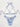 BLUE AND WHITE BIKINI ETHNIC STYLE BROKEN
