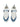 BLUE AND WHITE SNEAKERS