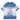 BLUE AND WHITE TIE-DYE SHORT SLEEVE T-SHIRT
