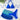 BLUE BIKINI SET WITH ELASTANE FABRIC