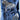 BLUE CROSS WINGS GRAPHIC LONG SLEEVE SHIRT Y2K