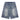 BLUE DENIM JORTS WITH SUNBURST DESIGN - BREATHABLE DENIM JORTS