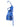BLUE FLORAL HALTER DRESS DEEP V NECK