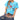 BLUE FOREST FAIRY T-SHIRT WITH MUSHROOM DESIGNS