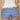 BLUE GINGHAM RUFFLED SHORTS FOR GIRLS