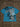 BLUE GRAPHIC PRINT T-SHIRT ALPHABETS CASUAL
