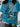 BLUE GRAPHIC PRINT T-SHIRT ALPHABETS CASUAL