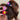 BLUE HAIR CLAW WITH PINK SMILE FACE HAIR ACCESSORY