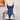 BLUE LACE BODYSUIT AND STOCKINGS ELEGANT LACE BODYSUIT