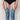 BLUE LACE SUSPENDER TIGHTS ELEGANT LACE PATTERN
