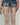 BLUE LACE SUSPENDER TIGHTS ELEGANT LACE PATTERN
