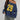 BLUE NUMBER KNIT SWEATER ELEGANT V-NECK PULLOVER