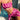 BLUE PATTERNED BIKINI SET: AZURE ELASTANE FABRIC