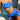 BLUE PATTERNED BIKINI SET: AZURE ELASTANE FABRIC