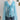 BLUE TIE-FRONT TOP LONG SLEEVE BOW NECKLACES