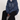 BLUE ZIP-UP HOODIE FOR MEN AND WOMEN, VERSATILE LOOSE HOODED LONG SLEEVE
