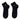 BOW ANKLE SOCKS BLACK PAIR